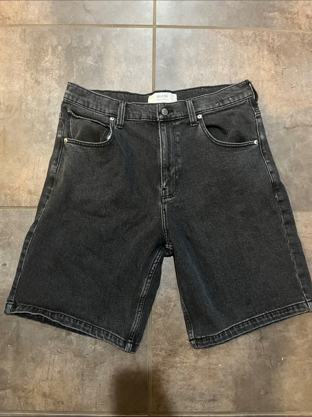 Hollister Black Men's Denim Jean Shorts